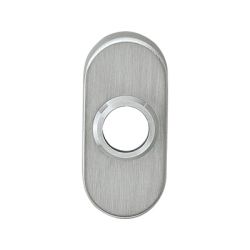 Rozet ovaal verdekt 10mm RVS