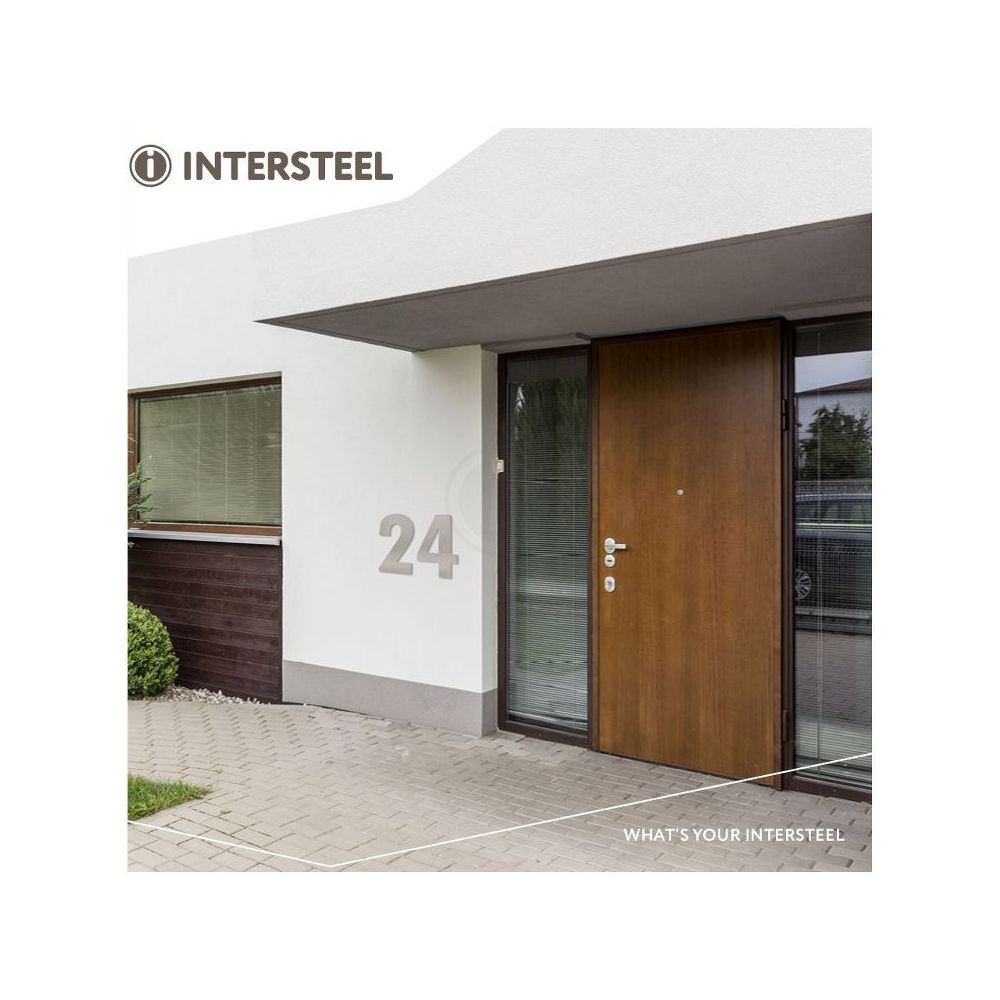 XXL huisnummer 50 cm hoog - RVS