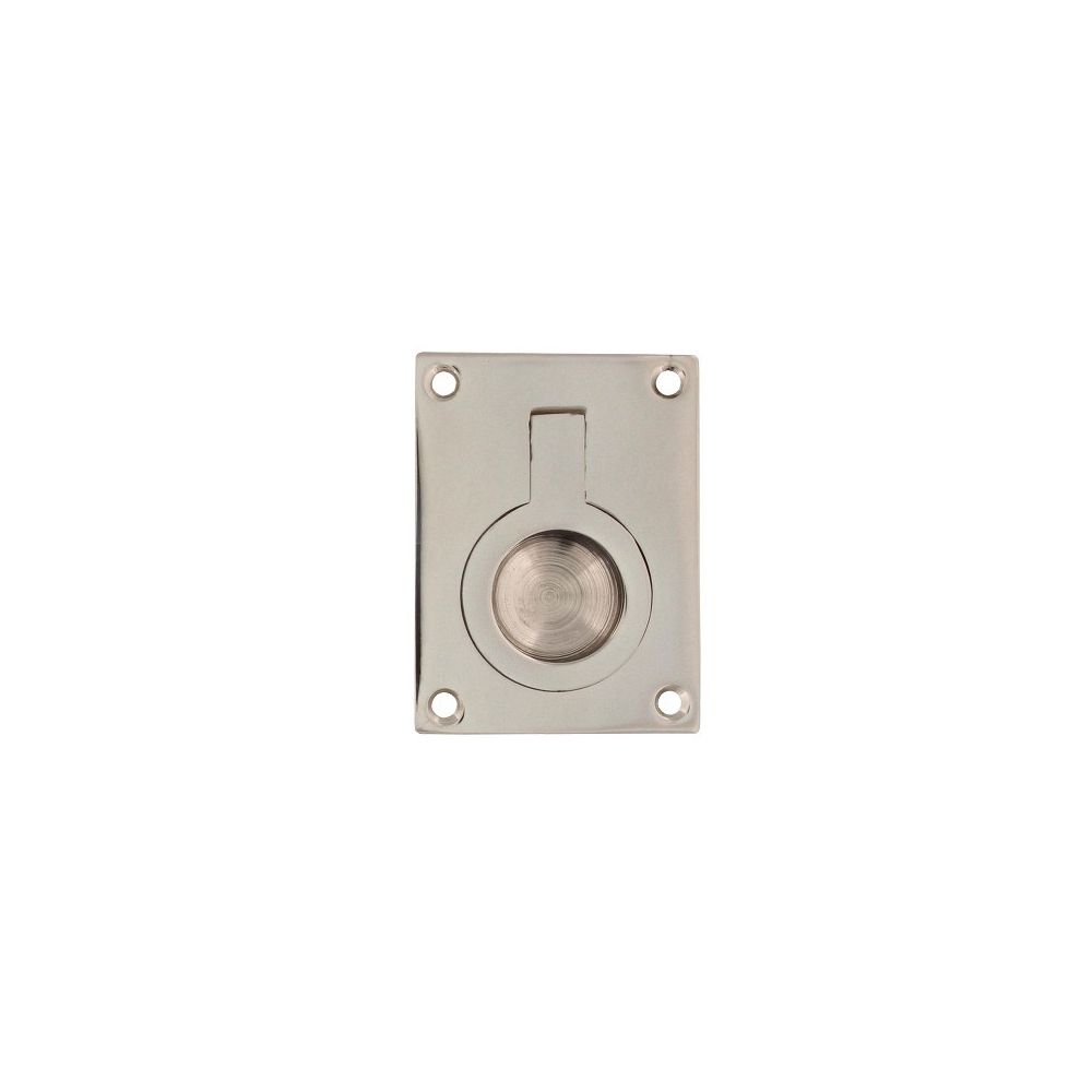 Luikring rechthoekig 41x31mm - nikkel