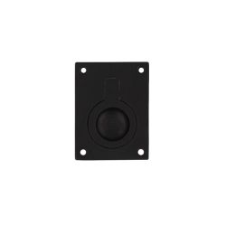 Luikring rechthoekig 41x31mm - mat zwart