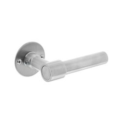 Deurkruk L/L-model met rozet 2 mm rvs geborsteld