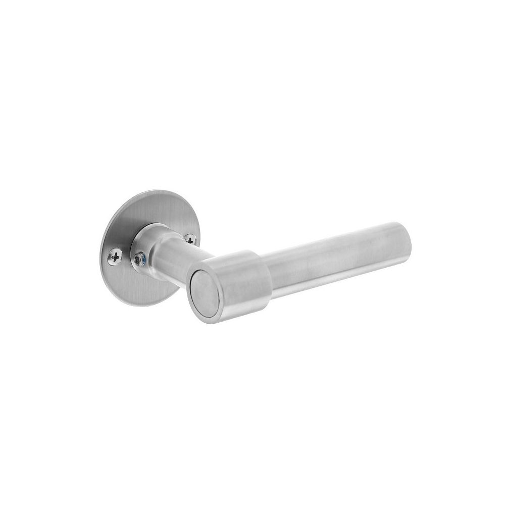 Deurkruk L/L-model met rozet 2 mm rvs geborsteld
