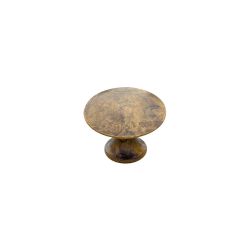 Meubelknop glad ø25 mm messing antiek