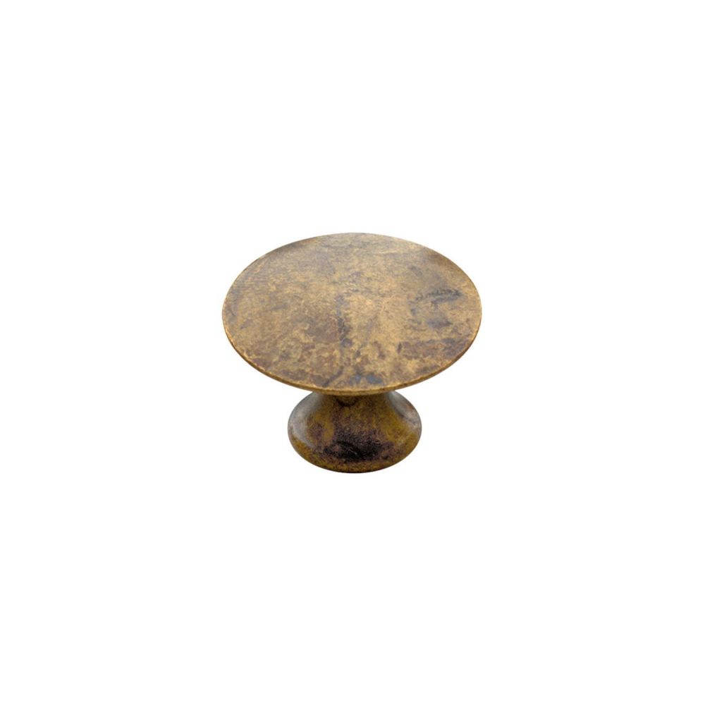 Meubelknop glad ø30 mm messing antiek