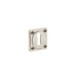 Intersteel Rozetten vierkant met sleutelgat basic - nikkel glans