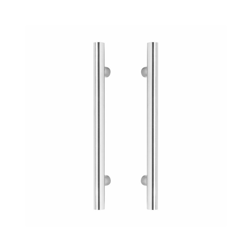 Deurgrepen per paar T-vorm 1000x80x30 HoH 800 rvs