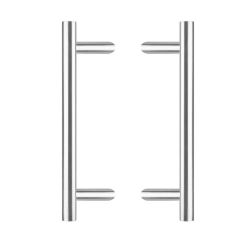 Deurgrepen per paar T-schuin 700x85x25 HoH 500 rvs
