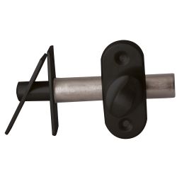 Insteekgrendel/voordeurgrendel 50mm - puurzwart