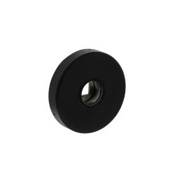 Intersteel Rozet verdekt geveerd met nokken 53x10mm massief RVS/zwart