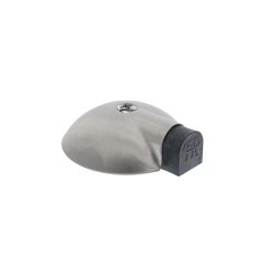 P+E Deurstopper vloermontage ø85mm rvs geborsteld