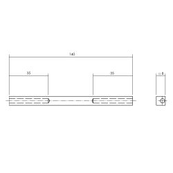 P+E Krukstift 140x8mm gegalvaniseerd