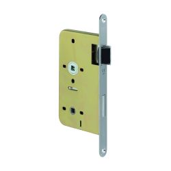P+E Vrij- en bezetslot WC72mm DIN rechts met rvs geborstelde voorplaat 235x20mm