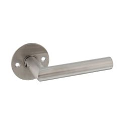 P+E Gatdeel deurkruk L-model haaks 8mm stift rvs geborsteld