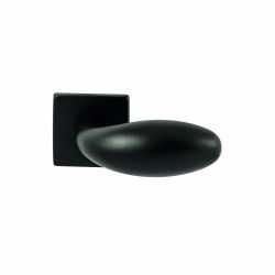 Knopkruk Golf Zwart op vierkant rozet 4mm dun