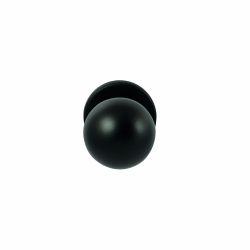 Knopkruk Sfera Zwart op rond rozet 4mm dun