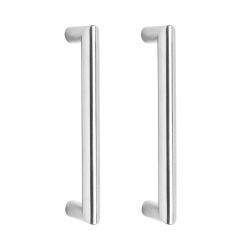 Deurgrepen per paar recht-90° 320x65x20 HoH 300mm RVS