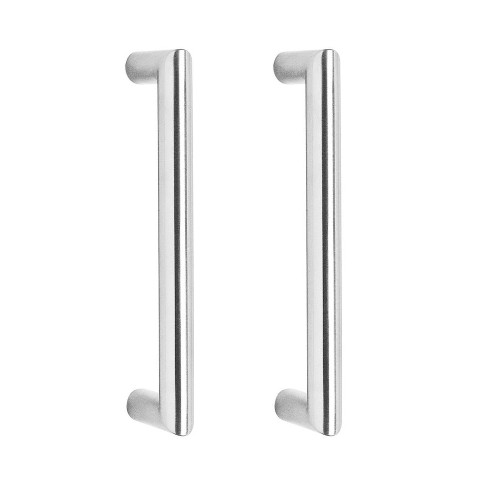 Deurgrepen per paar recht-90° 325x70x25 HoH 300mm RVS