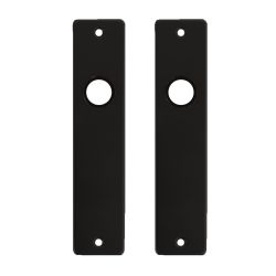 Kortschild 180x41 blind - alu/zwart