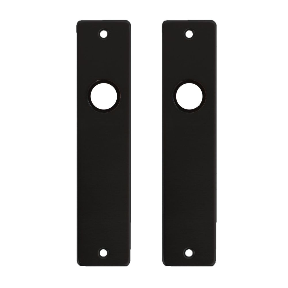 Kortschild 180x41 blind - alu/zwart