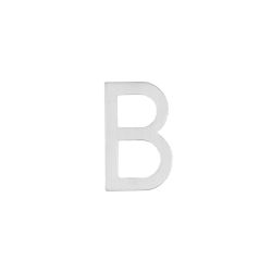 Huisletter B 100mm RVS
