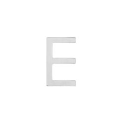 Huisletter E 100mm RVS