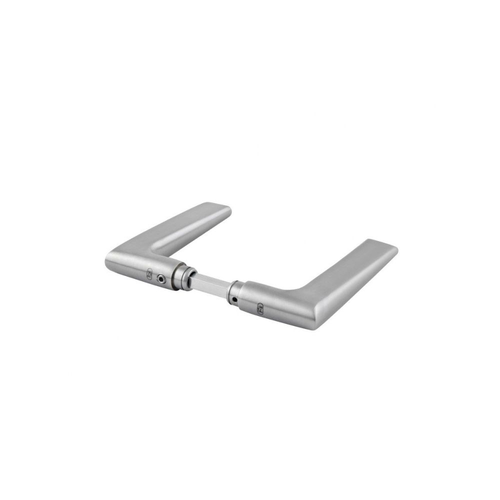 P+E Deurkruk 8mm Wing-model 20mm 125x50mm RVS geborsteld