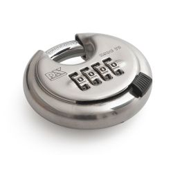 Discusslot DX met cijferslot Ø70 mm - RVS