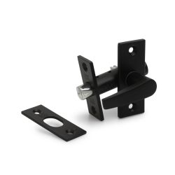 Insteekgrendel met sluitplaat lengte 55mm - zwart