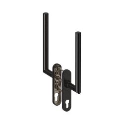 Hefschuifdeurgreep dubbel PC69 Toledo Zwart
