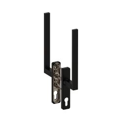 Hefschuifdeurgreep dubbel PC69 Phoenix Zwart