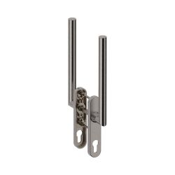 Hefschuifdeurgreep dubbel PC69 Toledo B RVS