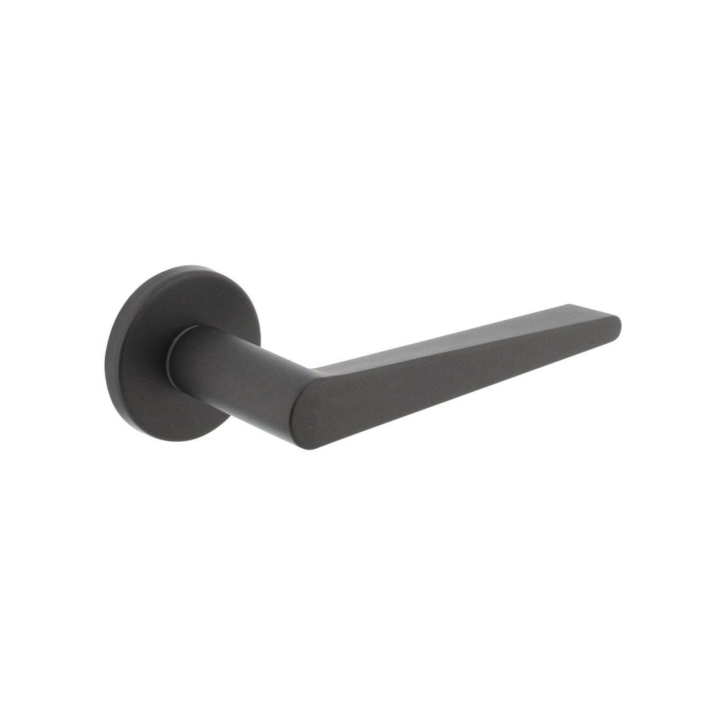 Intersteel Deurkruk Tiga op rozet ø51x5mm - grijs