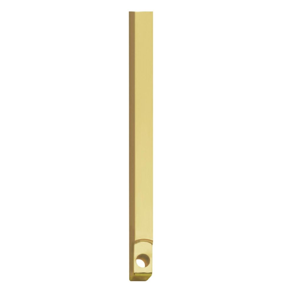 Stangenset tbv kruk-espagnolet lang 125cm messing gelakt