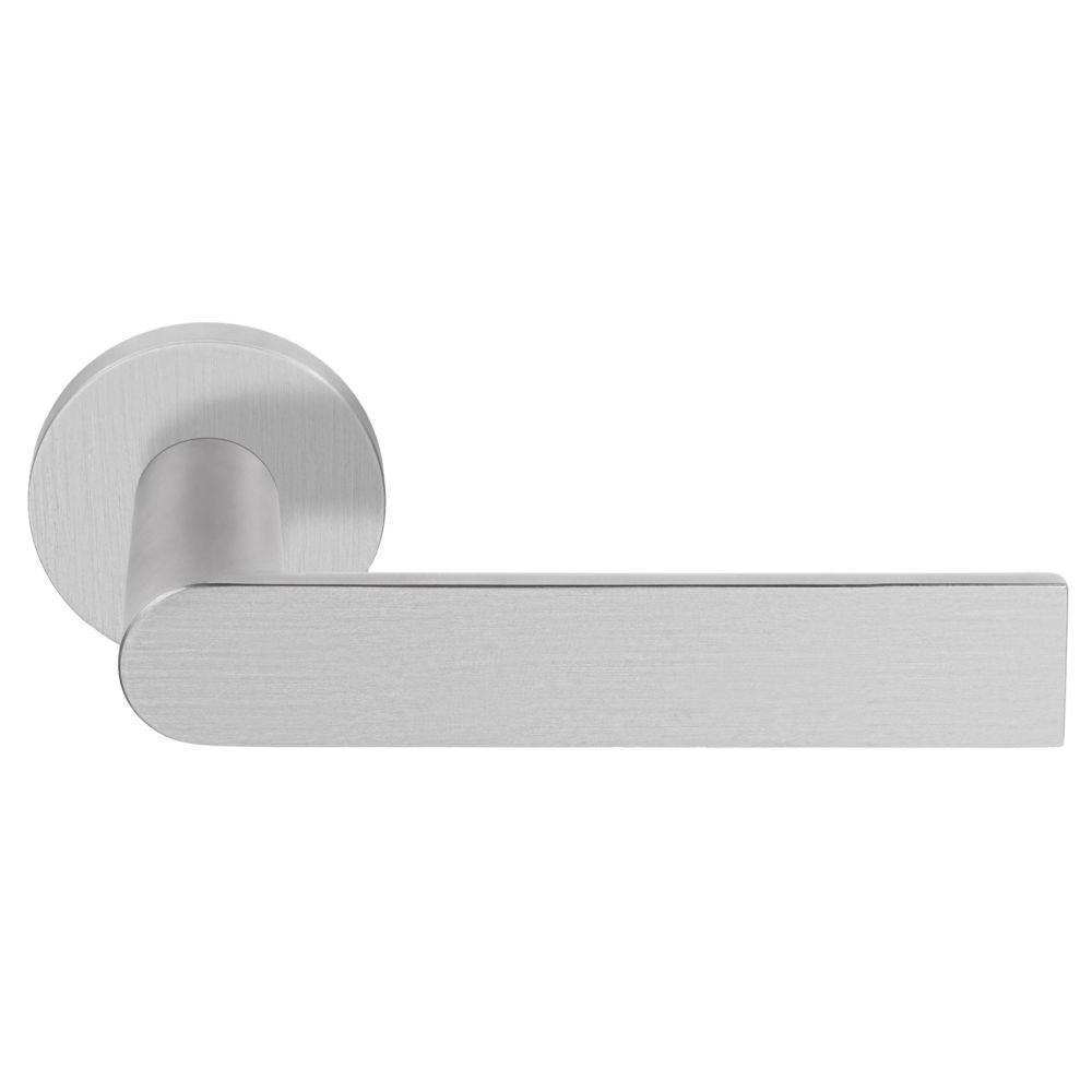 Deurkruk Piet Boon ARC PBA100-G geveerd op rozet - mat RVS