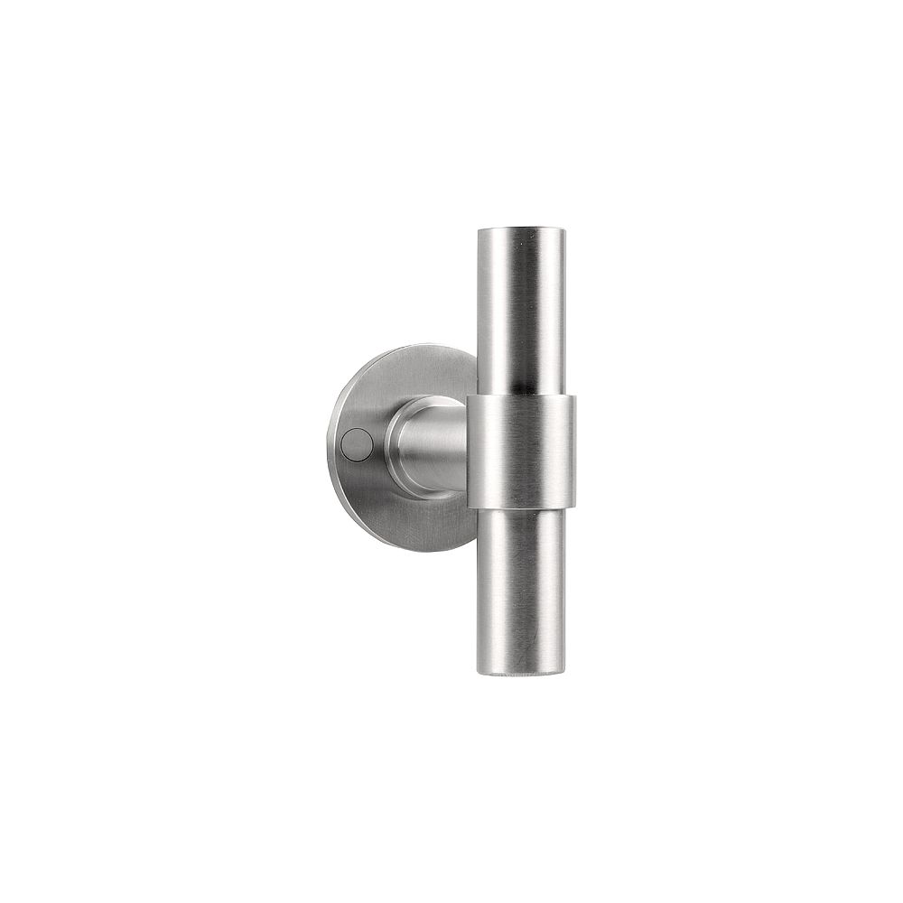 Piet Boon ONE PBT100V massieve voordeurknop vast op rozet - mat RVS