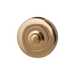 Beldrukker Artax rond PVD messing