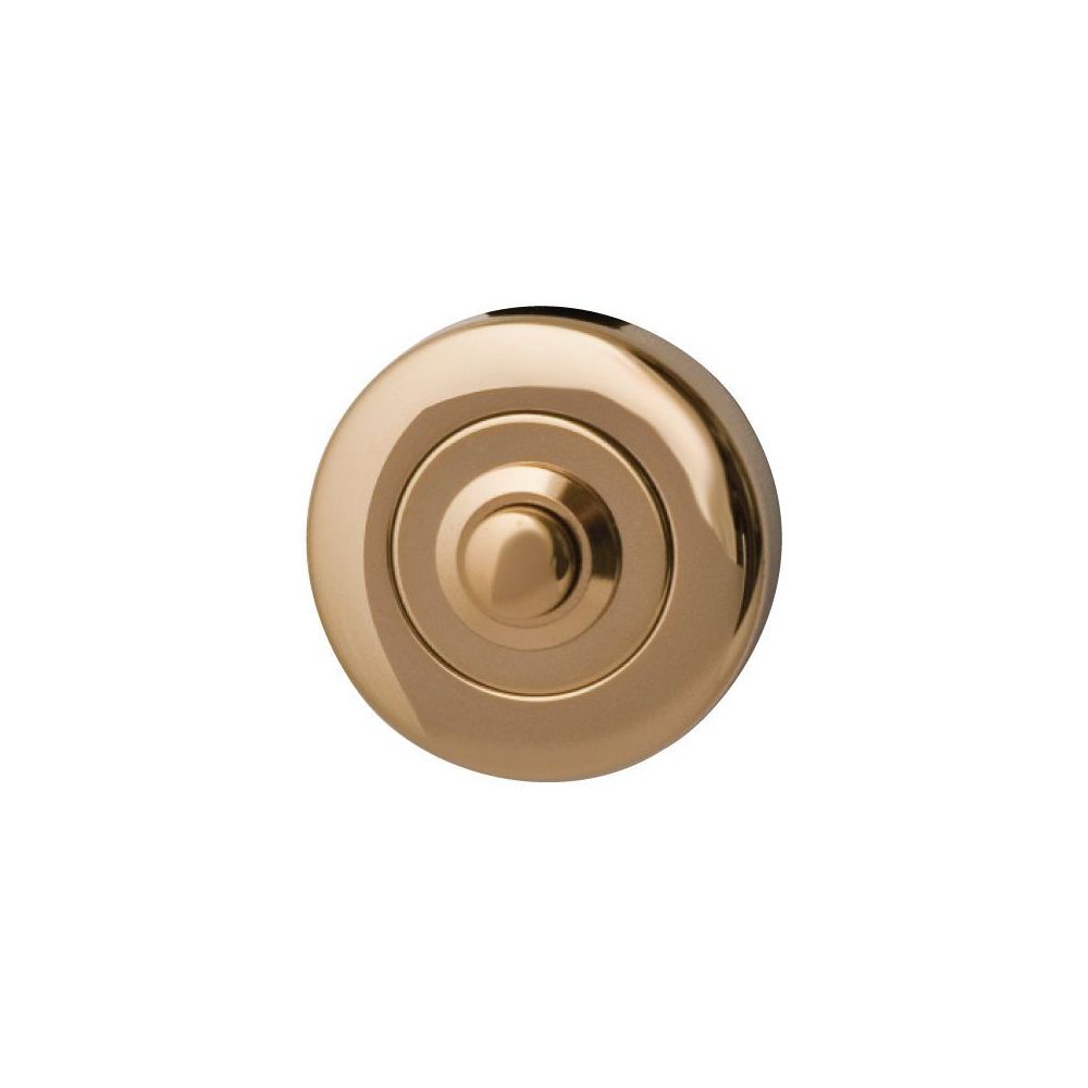Beldrukker Artax rond PVD messing