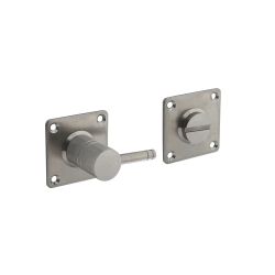 Rozet vierkant met toilet-badkamersluiting vierkant 42x42x2mm RVS