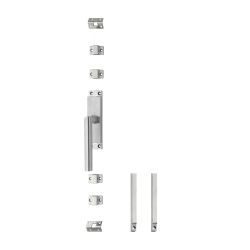 Krukespagnolet links hoek 90° incl. stangenset - RVS