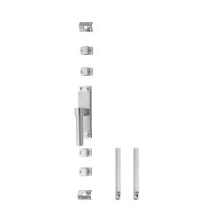 Krukespagnolet links L-recht incl. stangenset - RVS