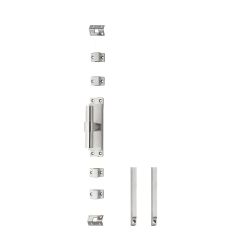 Krukespagnolet links T-recht incl. stangenset - RVS