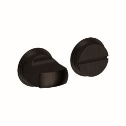 WC-garnituur minimal 2mm rond - zwart