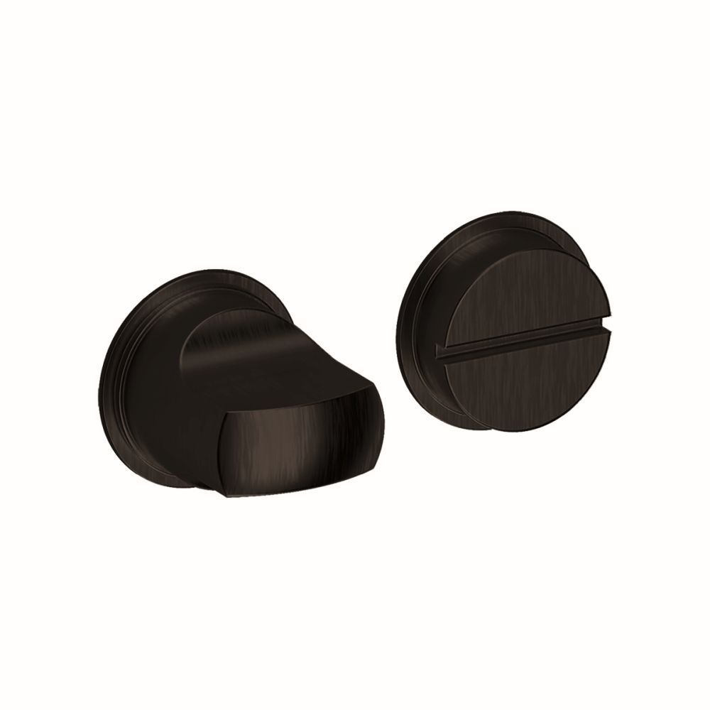 WC-garnituur minimal 2mm rond - zwart
