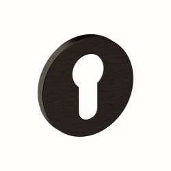 Cilinderrozet vario-rond dun 4mm - zwart