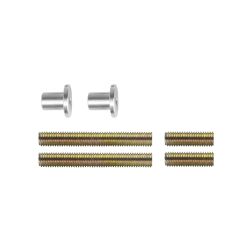 Bevestigingsset H doorgaand enkelzijdige montage voor hout/pvc/alu deurdikte 25-65mm