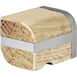 Meubelknop Piet Boon TWO PB22M - mat RVS/eikenhout