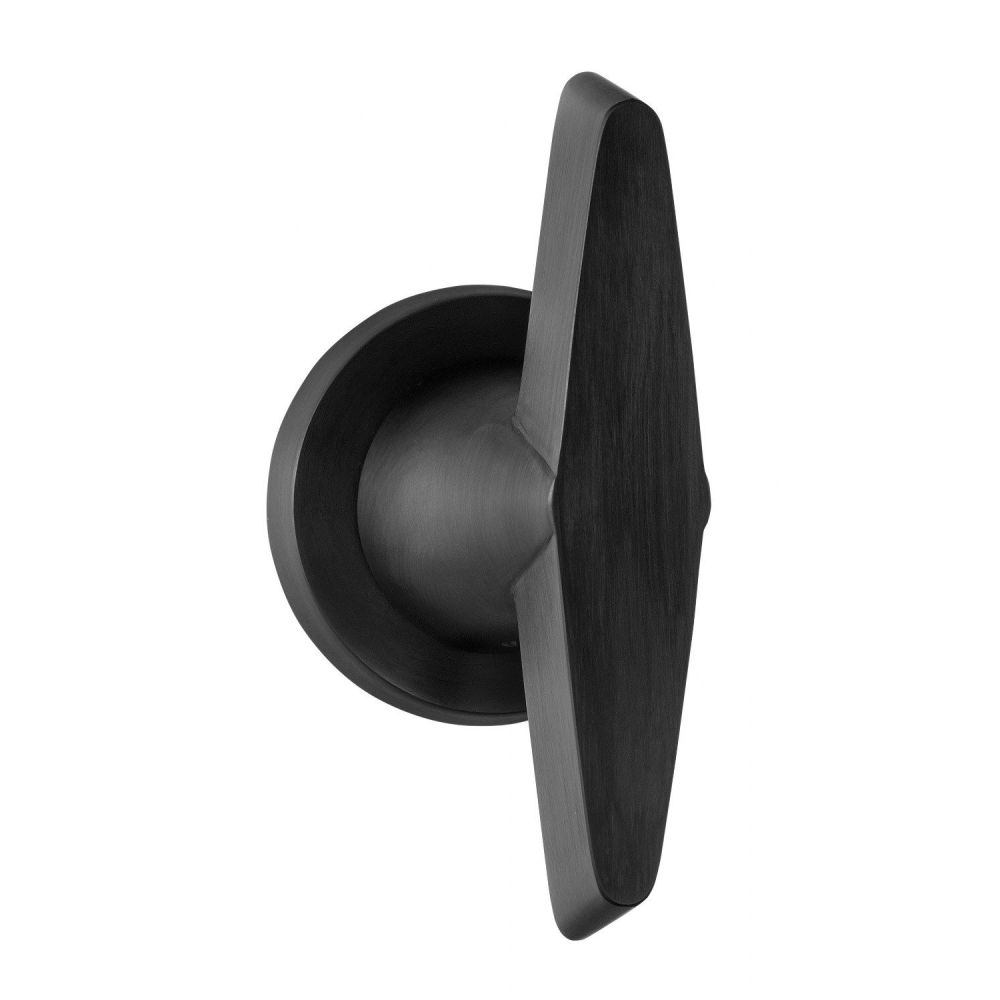 Voordeurknop Osiris Hertman CONE OH200V vast op rozet - PVD mat zwart