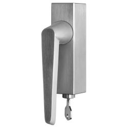 Draaikiepgarnituur Osiris Hertman CONE OH102-DKLOCK afsluitbaar - mat RVS