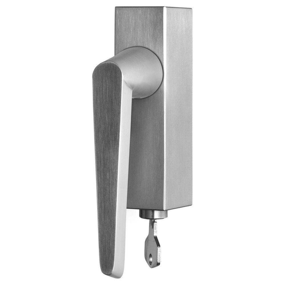 Draaikiepgarnituur Osiris Hertman CONE OH102-DKLOCK afsluitbaar - mat RVS