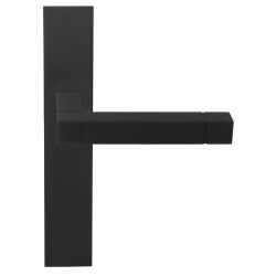 Deurkruk Jan des Bouvrie SQUARE JB100P236SFC ongeveerd op schild blind - mat zwart